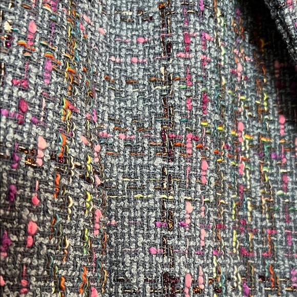 Steve Madden Blue Tweed Blazer - Picture 2 of 4
